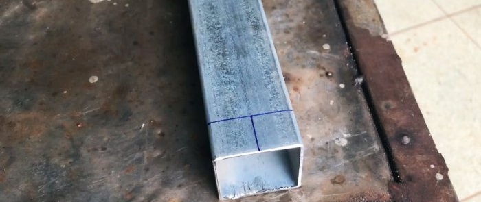 Como fazer uma conexão final entre um tubo quadrado e um redondo