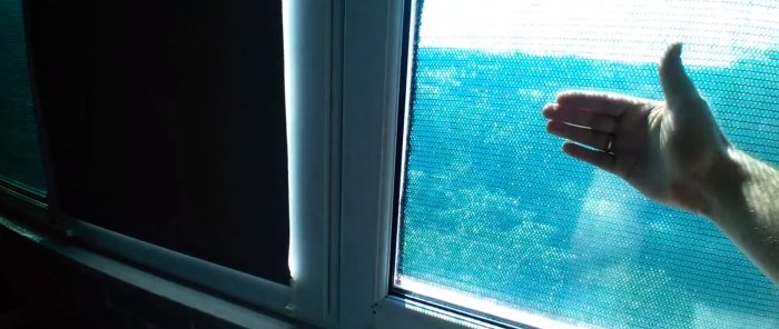 Kā pasargāt balkonu vai telpu no tiešiem saules stariem vasaras karstumā, izmantojot moskītu tīklu