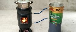 Kako napraviti peć na drva 2 u 1 od plinske boce s paralelnim zagrijavanjem vode