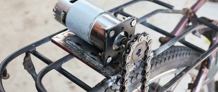 Ako vyrobiť elektrický pohon na bicykel bez elektroniky