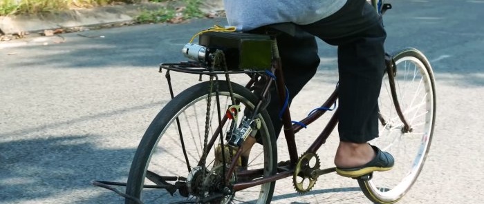 Kā izveidot elektrisko piedziņu velosipēdam bez elektronikas