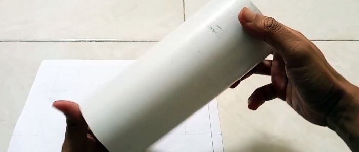 How to make a modern garden lamp for pennies from PVC pipe