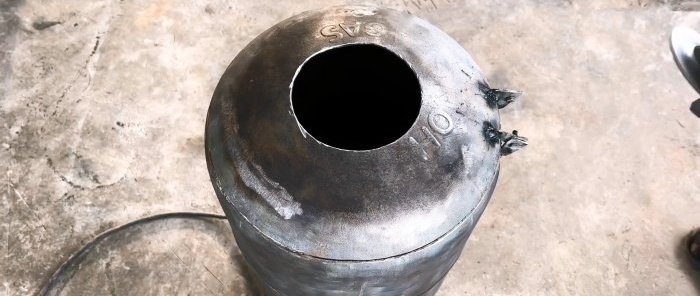 How to make a turbo oven with adjustable flame and one-time loading