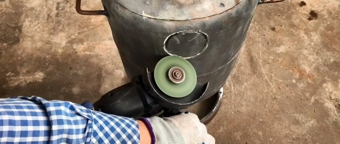 Hvordan lage en turboovn med justerbar flamme og engangslasting