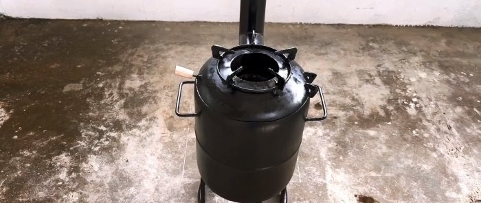 How to make a turbo oven with adjustable flame and one-time loading