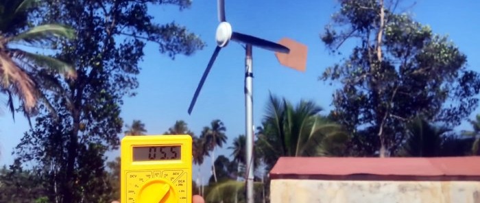 How to make a wind generator based on an asynchronous fan motor