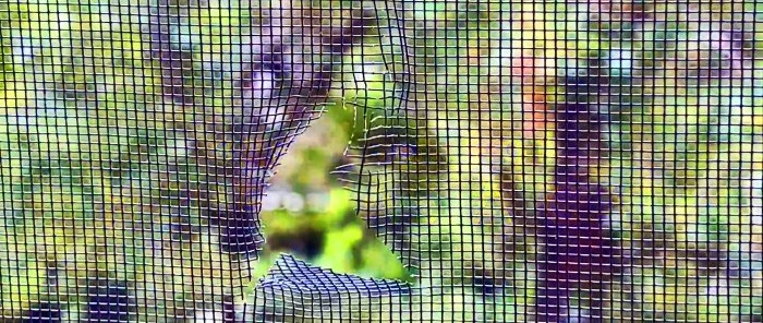 Reparem de manera fiable una mosquitera en un parell de minuts