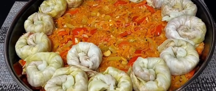 Çin tarifine göre lezzetli lahana ruloları