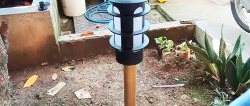 Kaip iš PVC vamzdžio pasidaryti modernią sodo lempą centams