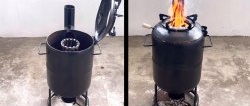 Hoe maak je een turbo-oven met regelbare vlam en eenmalige vulling