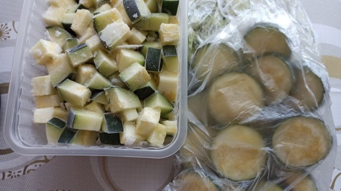 Freezing zucchini for the winter 4 ways