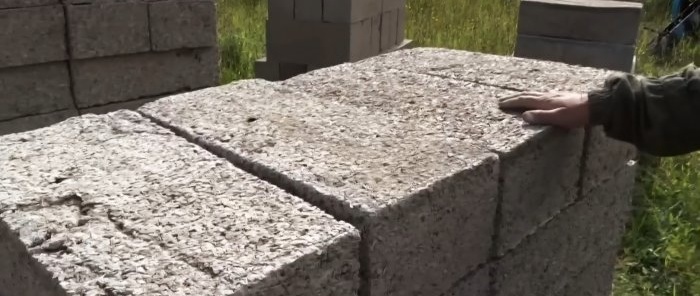 Kako napraviti tople blokove od betona od piljevine