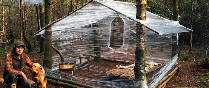 Wie man aus Plastikfolie eine Hütte baut, um im Sommer vor schlechtem Wetter und im Winter vor starkem Frost zu schützen