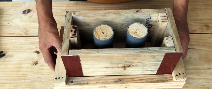 Hogyan készítsünk fából készült zárblokk-formát