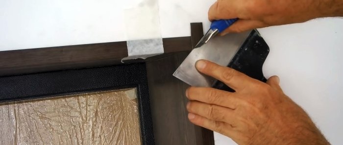 Cara membuat cerun pintu depan yang bergaya dari lamina biasa