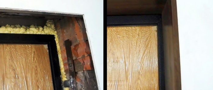 Как да направите шикозни склонове на входната врата от обикновен ламинат