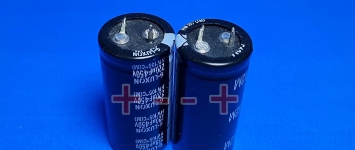 New idea of ​​a capacitor fuse instead of an incandescent light bulb