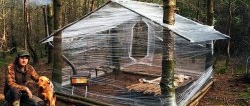 Como fazer uma cabana com filme plástico para proteger do mau tempo no verão e das fortes geadas no inverno