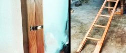 Cara membuat tangga lipat dari kayu