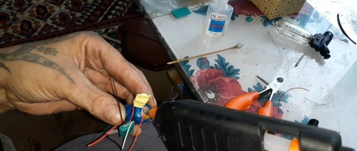 Harika bir lamba nasıl yapılır Titreyen efektli elektronik fener