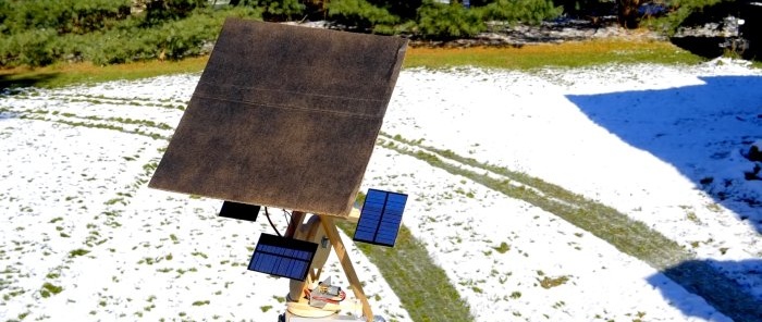Sistema automático de rastreamento solar sem eletrônica