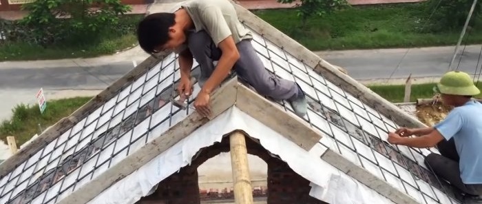 Как да изградим бетонен покрив без използване на механични средства