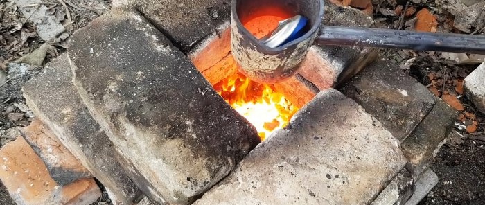 Kako rastopiti aluminijske limenke u ingote kod kuće
