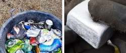 Como derreter latas de alumínio em lingotes em casa