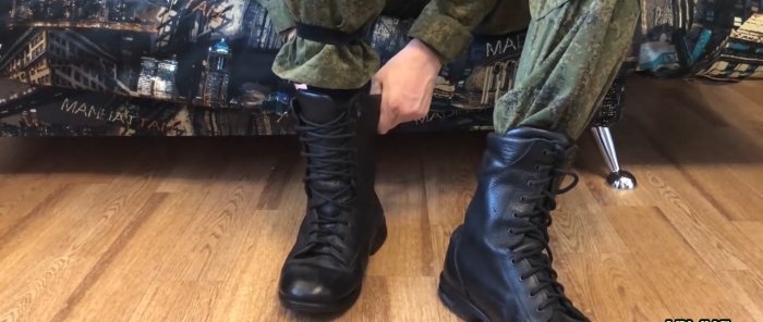 5 trucs de sabates militars