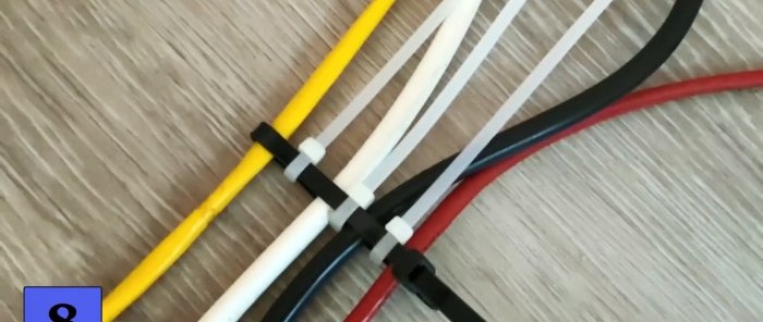 8 naudingos gelbėjimo priemonės, skirtos naudoti kabelių rišiklius namuose