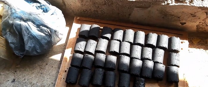 Como fazer briquetes de carvão duradouros
