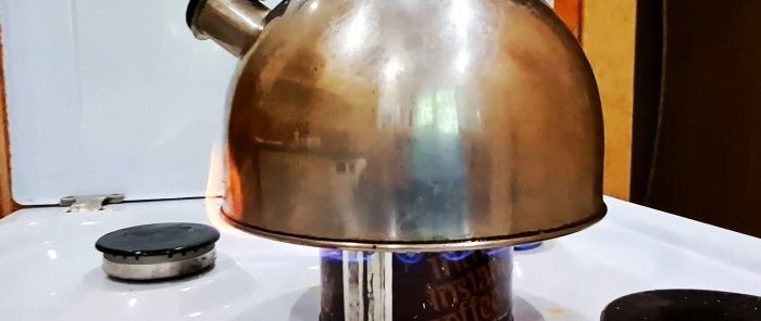 How to make a heating and cooking burner from a tin can