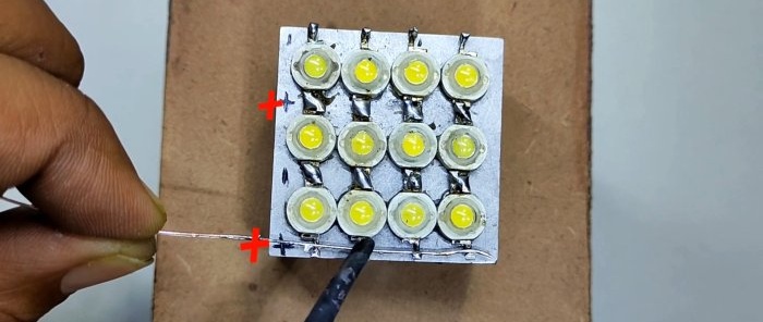 Hvordan lage en kraftig 12W LED-lommelykt