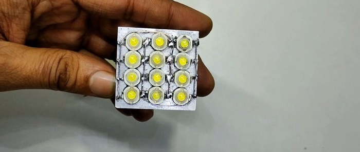 Cómo hacer una potente linterna LED de 12W