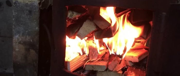 Hvordan man laver en varmeveksler og øger effektiviteten af ​​en brændeovn til opvarmning af en garage med en varmeradiator