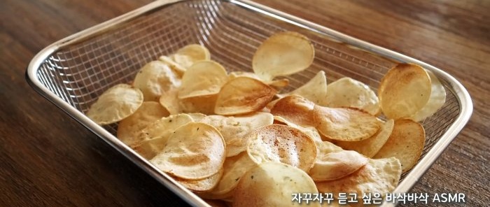 Garšīgi kartupeļu čipsi BEZ eļļas vai cepšanas