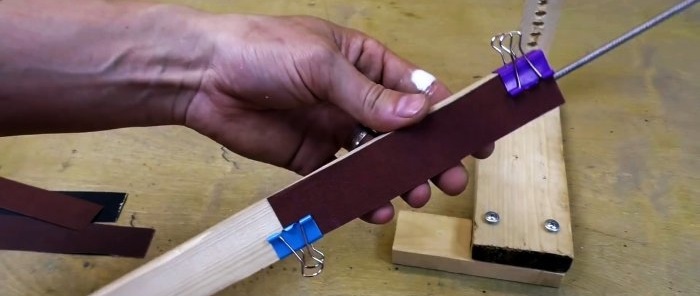Kako napraviti najjednostavnije drveno oštrilo za precizno oštrenje noževa