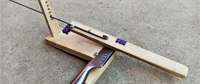 Kako napraviti najjednostavnije drveno oštrilo za precizno oštrenje noževa