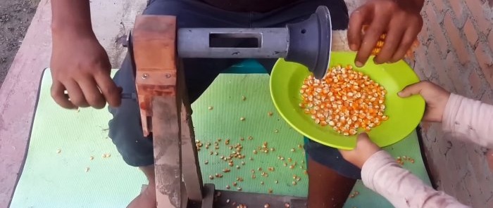 Cómo hacer una descascarilladora de maíz sencilla