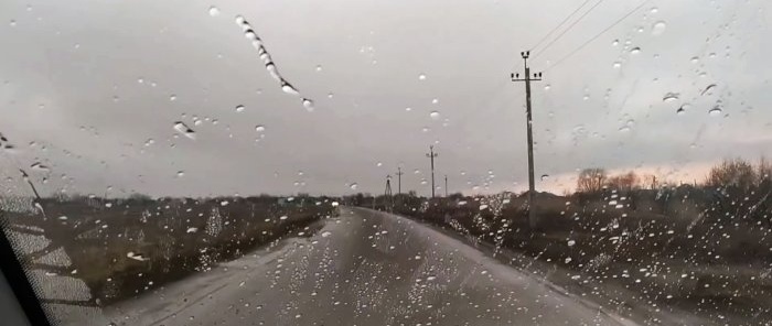 Do-it-yourself cheap anti-rain/anti-ice for a car