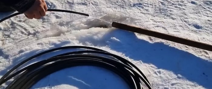How to defrost an underground pipe without unnecessary hassle
