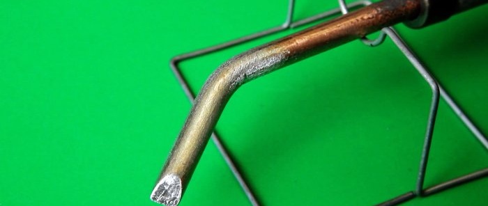 How to protect a copper soldering iron tip