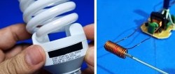 Как да направите индукционен нагревател от стара енергоспестяваща лампа