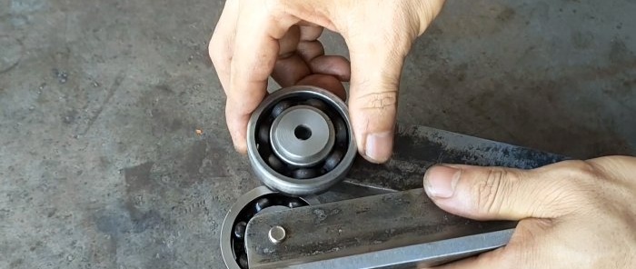 Como fazer tesouras para cortar chapas de metal a partir de rolamentos