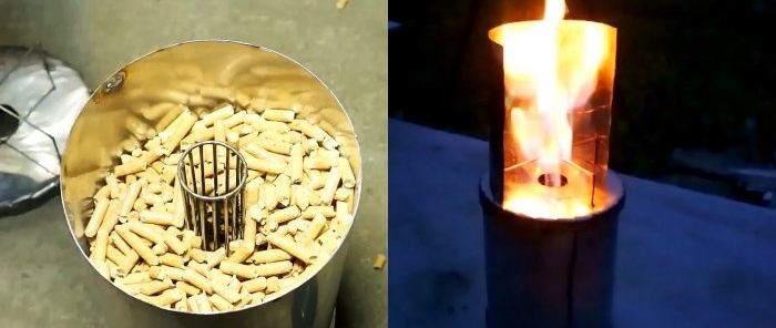Sådan laver du en komfur som et finsk stearinlys med justerbar flamme