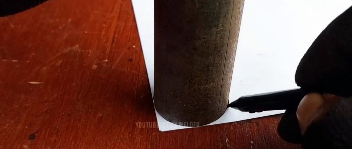 How to perfectly cut a pipe at right angles