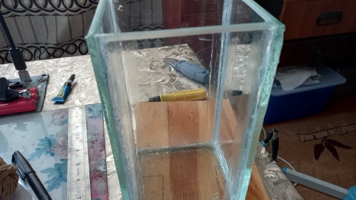 How to make a tabletop aquarium organizer with lighting