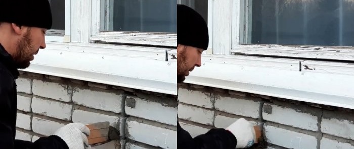 Sådan repareres en revne i murværk