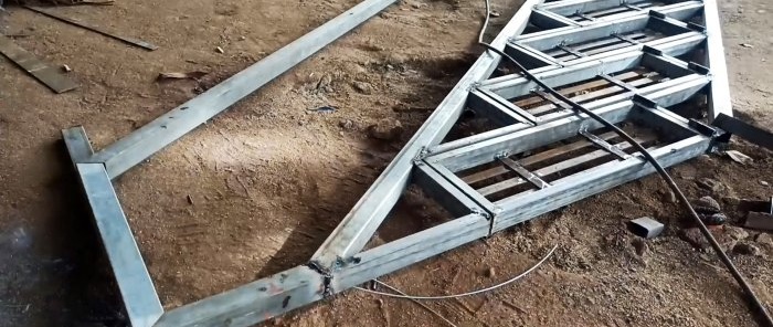 How to make a side folding ladder