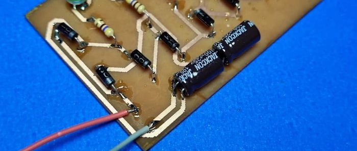 Penunjuk tahap ultra-mudah tanpa transistor dan litar mikro